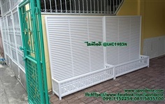 ระแนงตกแต่งผนังบ้าน ระแนงทำสวนแนวตั้ง ระแนงกระถาง