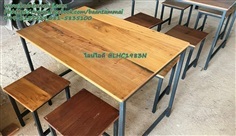 โต๊ะร้านข้าว โต๊ะร้านก๋วยเตี๋ยว โต๊ะไม้ราคาประหยัด