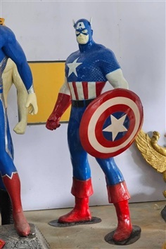 หุ่นกัปตันอเมริกา หุ่นไฟเบอร์กลาสกัปตันอเมริกา