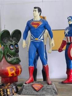 หุ่นซุปเปอร์แมน หุ่นไฟเบอร์กลาสซุปเปอร์แมน สูง2ม