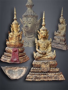 พระพุทธรูปทรงเครื่อง สมัยรัตนโกสินทร์ หน้าตัก3นิ้ว