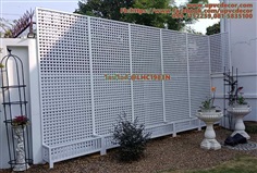 ระแนงกระถางบังตารั้วเตี้ย ระแนงกระถางupvc ระแนงpvc