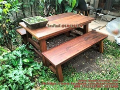 โต๊ะไม้ลายน้ำไหล โต๊ะไม้เก่า โต๊ะไม้เต็งลายน้ำไหล 