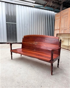 ม้านั่งไม้ชิงชัน ขากลึง