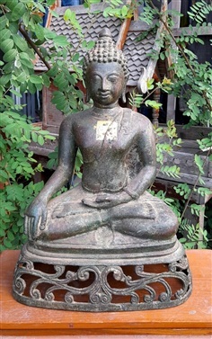 พระเชียงแสน สิงห์หนึ่ง หน้าตัก9นิ้ว ปางมารวิชัย