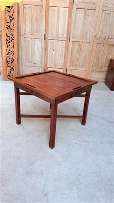 โต๊ะเล่นไพ่นกกระจอกไม้สัก