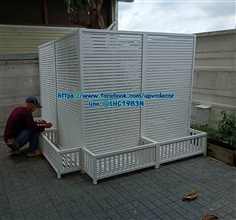 ระแนงบังตาบังแดดแทงค์น้ำ ระแนงกระถางupvc ระแนง