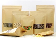 ถุงกระดาษ เปิดช่อง ซิปล็อค สำหรับบรรจุอาหาร หรือ ขนม | S.G. Packaging -  สมุทรสาคร