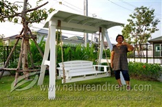 ชิงช้าไม้เต็งแบบคลาสสิคหลังคาโค้ง | Enjoy Outside - วัฒนา กรุงเทพมหานคร