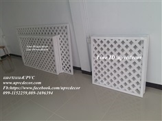 รั้วระแนง ระแนงUPVC แผงระแนงแบ่งพื้นที่ ระแนงบังแดด ระแนง