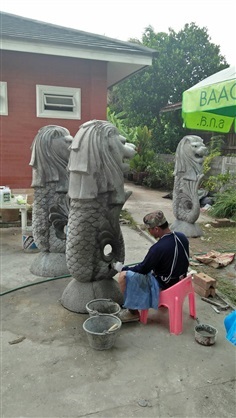 รับปั้นเมอร์ไลออนMerlion ขายงานปูนปั้น | อนุชาบล็อกประสาน - โชคชัย นครราชสีมา