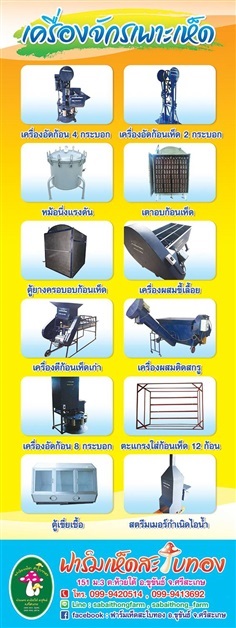 เครื่องจักรกลเพาะเห็ด