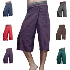กางเกงผ้าฝ้าย TC ขาสี่ส่วน กางเกงสะดอสี่ส่วน ขายส่งราคาถูก  