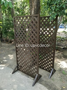 ระแนงบังตาupvc ระแนงขาตั้งสำเร็จรูป ฉากบังตาupvc ฉากกั้นบัง