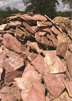 หินแผ่นสีชมพู