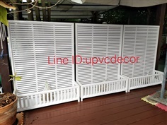 ระแนงกระถางupvc ระแนงปลูกไม้เลื้อยupvc กระถางupvc ระแนงบังตา