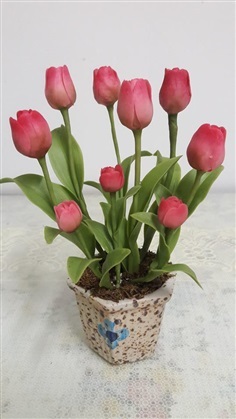 ทิวลิบ เล็ก ดอกไม้ประดิษฐ์จากดินไทย