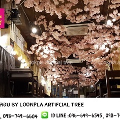 ต้นซากุระปลอมดอกสีชมพูหวาน แบบทรงซุ้มอุโมงค์ | Lookpla Artificial Tree - จตุจักร กรุงเทพมหานคร