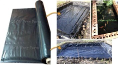 ผ้ายาง LDPE สีดำปูบ่อ รองบ่อ คลุมดิน หนา 250 - 500 ไมครอน