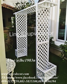 ซุ้มระแนงไม้เลื้อย ซุ้มแขวนต้นไม้ ซุ้มupvc ซุ้มสำเร็จรูปสวย