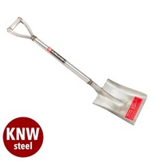 พลั่วสแตนเลส ตราช้างดาว ปลายตัด  | KNW steel -  กรุงเทพมหานคร