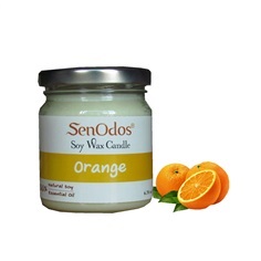 เทียนหอม อโรม่า เทียนหอมสปา กลิ่นส้มแท้ 190 g.  | AromaTherapy - คันนายาว กรุงเทพมหานคร