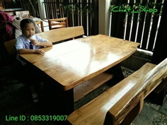 โต๊ะไม้สวอง  1.50 เมตร 