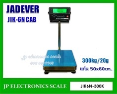 เครื่องชั่งวางพื้น300kg ยี่ห้อ JADEVER  รุ่น JIK-6N CAB