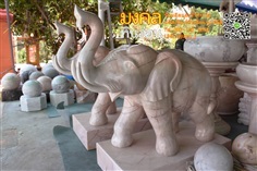 ช้างหินอ่อน สูง 80 cm 1 คู่ (ราคารวมค่าส่ง)