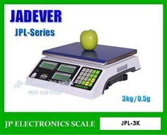 เครื่องชั่งคำนวณราคา3kg ละเอียด0.5g JADEVER รุ่น  JPL-3K