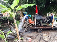 ขาย เครื่องสูบน้ำ ปั้มน้ำ MITSUBISHI พร้อมท่อดูด 3" ดีเชล 4  | tractor-backhoe - ปากท่อ ราชบุรี