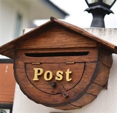 Wooden Post Box