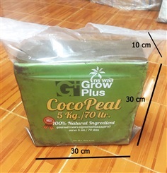 COCO PEAT บุยมะพร้าวอัดก้อน ขนาด 5 kg.