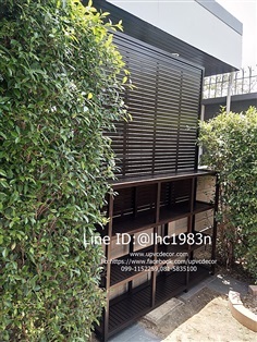 แผงระแนงสวนแนวตั้ง ชั้นวางกระถางupvc ระแนงบังตาสวนแนวตั้ง 