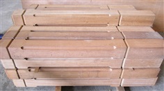 เสาบันไม้แท้ ไม้เต็ง 4"x4"x1.2m. | MKT Furniture -  สมุทรปราการ