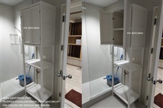 ชั้นวางของในห้องน้ำไม่ผุ ชั้นวางupvc ชั้นวางของ ตู้ใส่ของpvc