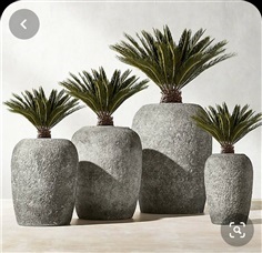 กระถางปูนซิเมนต์โมเดิร์น ชุด 4 ใบ | Modern Cement Planters