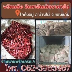 พริกแห้ง ขอนแก่น พริกจินดาแห้ง | เปรมค้าพริก - บ้านไผ่ ขอนแก่น