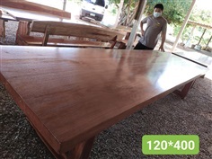 โต๊ะไม้ยางนา 120x400  หนา 3 "  (ขายแล้ว)