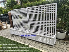 ระแนงกระถางupvc ระแนงปลูกไม้เลื้อยupvc กระถางupvc ระแนงบังตา