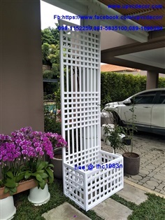 ระแนงกระถางupvc ระแนงปลูกไม้เลื้อยupvc กระถางupvc ระแนงบังตา