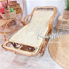 เตียงหวายแท้ เปลนอนหวายไซส์ใหญ่เตียงนอนเล่น rattan bed 