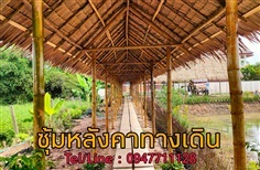 รับทำซุ้มหลังคาทางเดินไม้ไผ่ | ฟามสุข - คลองหลวง ปทุมธานี