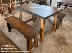 โต๊ะปีกไม้ตะเคียน โต๊ะสนามไม้ตะเคียน โต๊ะเก้าอี้ไม้เก่า 