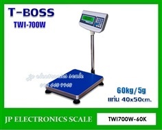 เครื่องชั่งดิจิตอล60kg ยี่ห้อ T-BOSS รุ่น TWI-700W