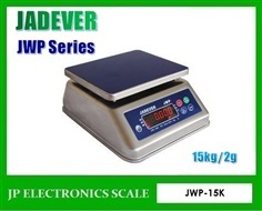 เครื่องชั่งกันน้ำ15กิโลกรัม ยี่ห้อ JADEVER รุ่น JWP Series 