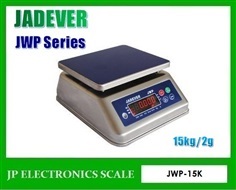 เครื่องชั่งกันน้ำ15กิโลกรัม ยี่ห้อ JADEVER รุ่น JWP Series 