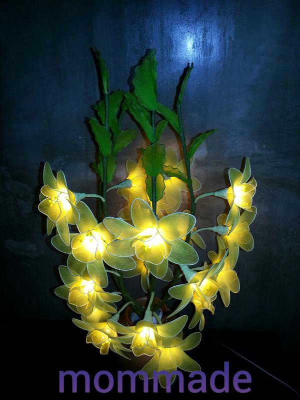 โคมไฟดอกฟีเซีย | ร้านไฟดอกไม้ mommade  -  กรุงเทพมหานคร