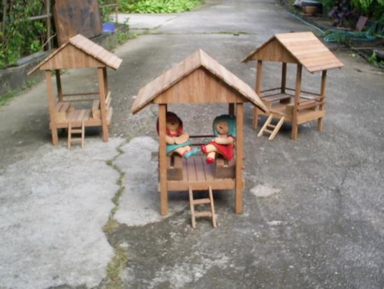 ศาลาไม้จัดสวน (สำหรับตุ๊กตาจัดสวน) | ร้านภูมิใจ - ตลิ่งชัน กรุงเทพมหานคร
