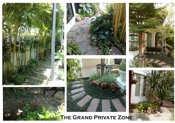 รับออกแบบสวน The grand private zone